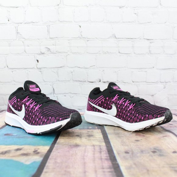 Nike Flynknit Max Purple Black Mesh Running Shoes Sneakers Size US 7 - Picture 3 of 9